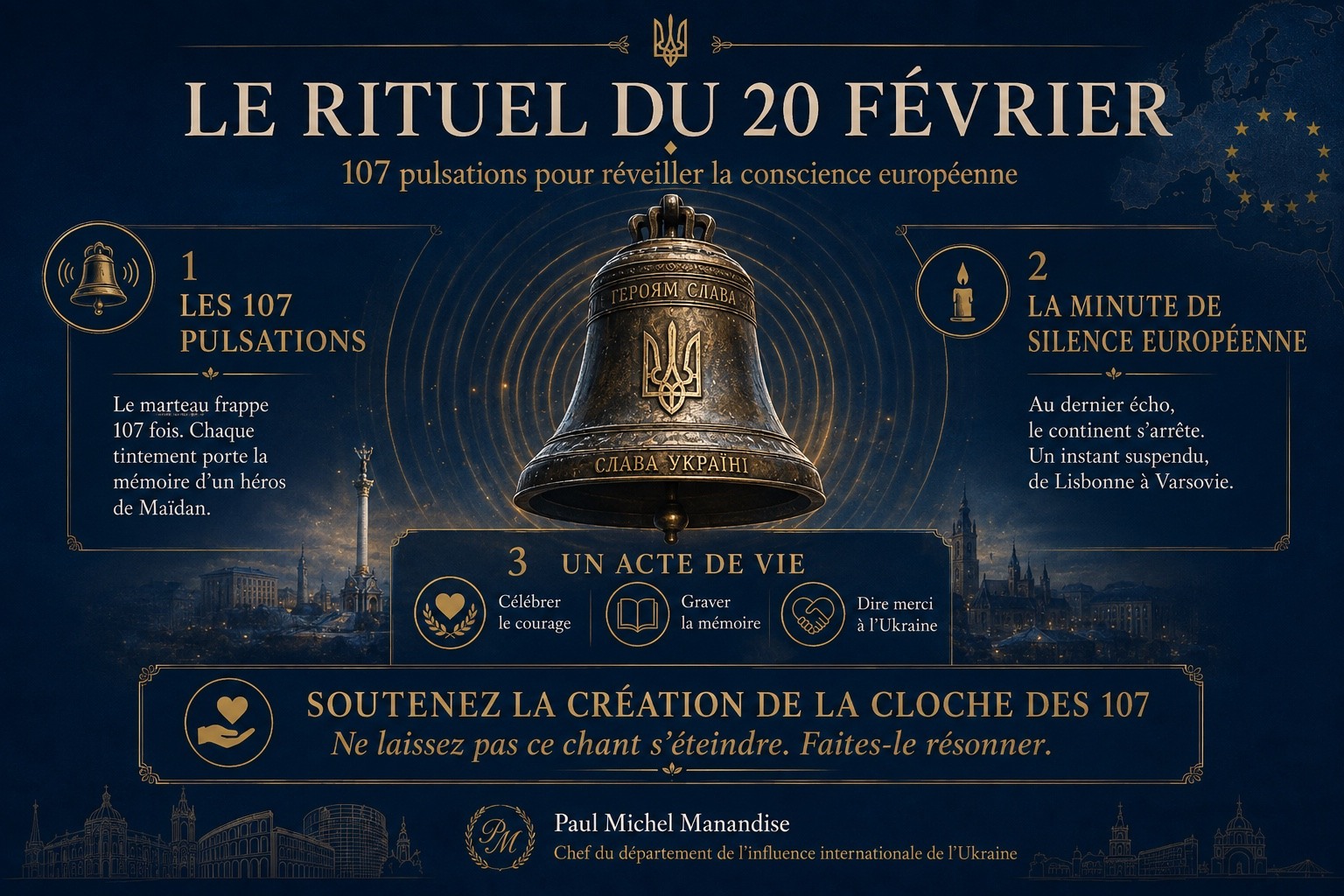 Le rituel du 20 février — 107 coups et une minute de silence